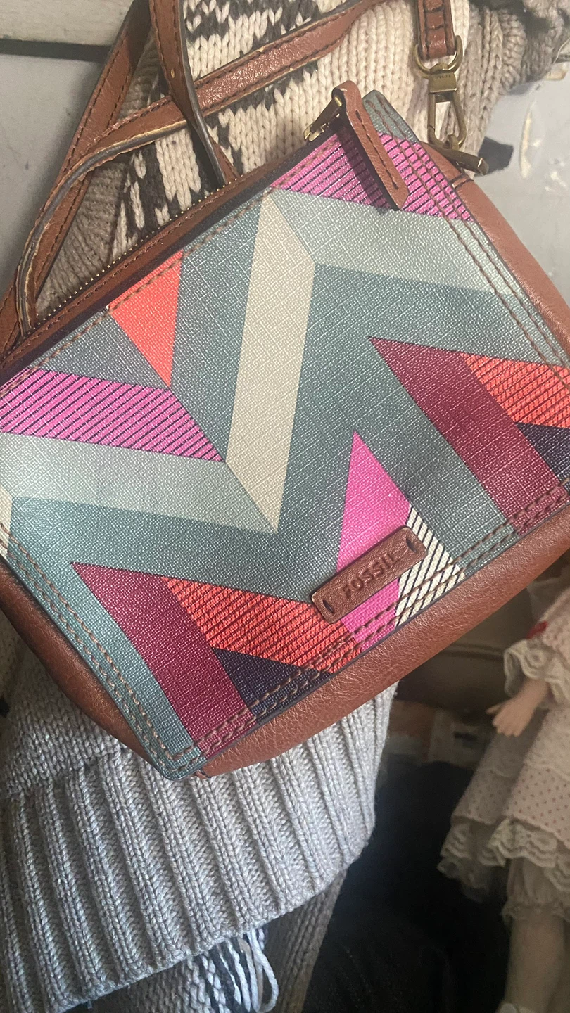 Fossil Small Geometric Print Crossbody Bag - photo 2