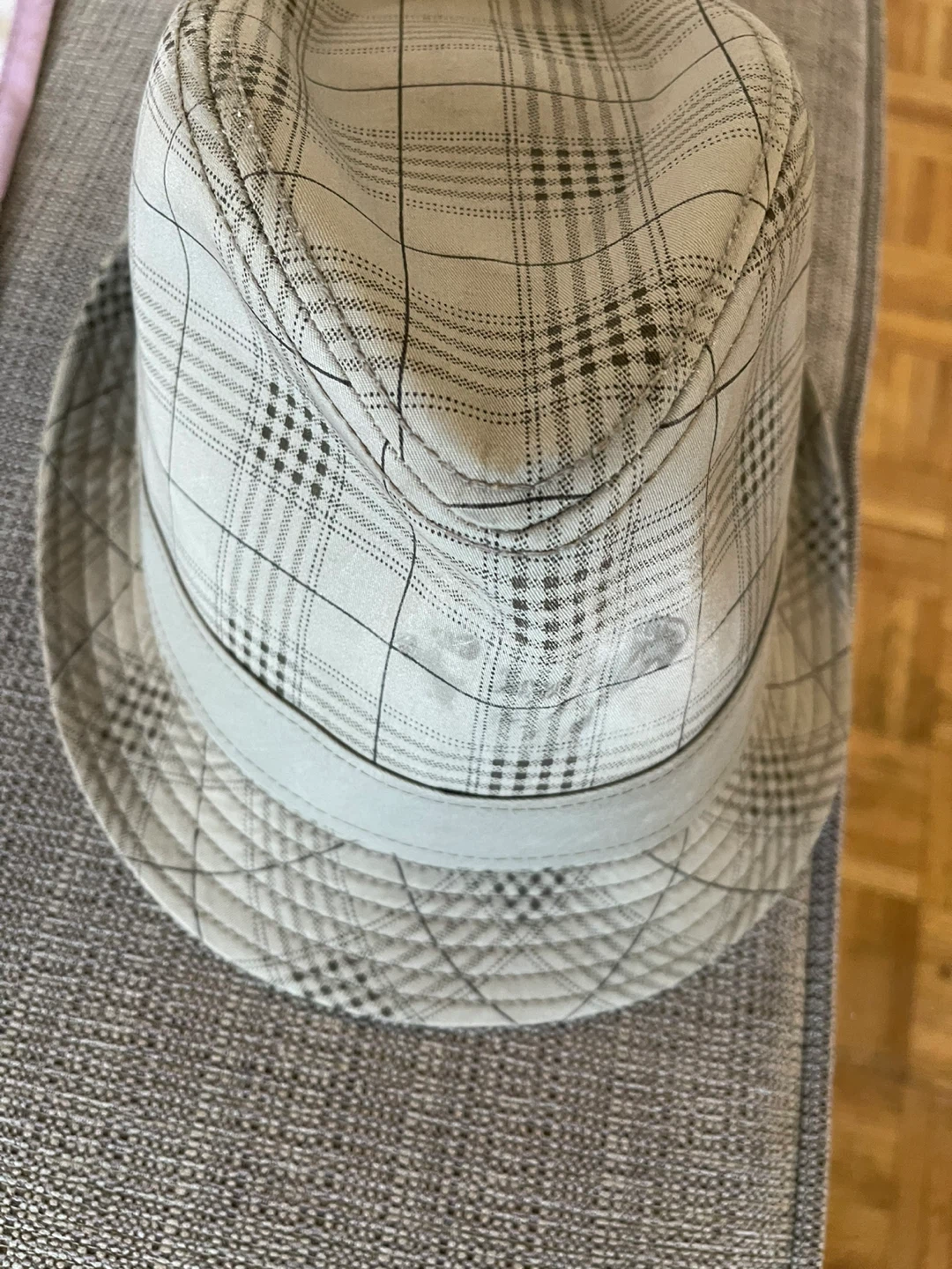 Men's Plaid Fedora Hat