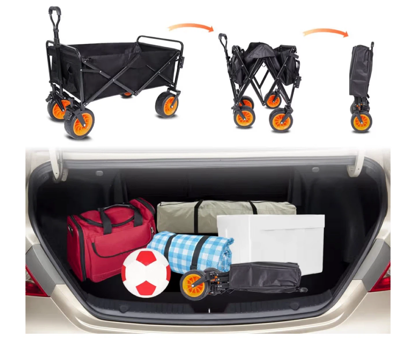 Kids Wagon Stroller with Canopy - photo 3