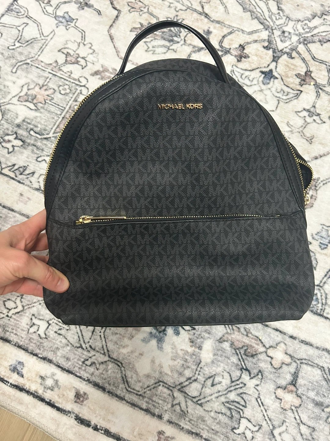 Michael Kors Black Signature Backpack