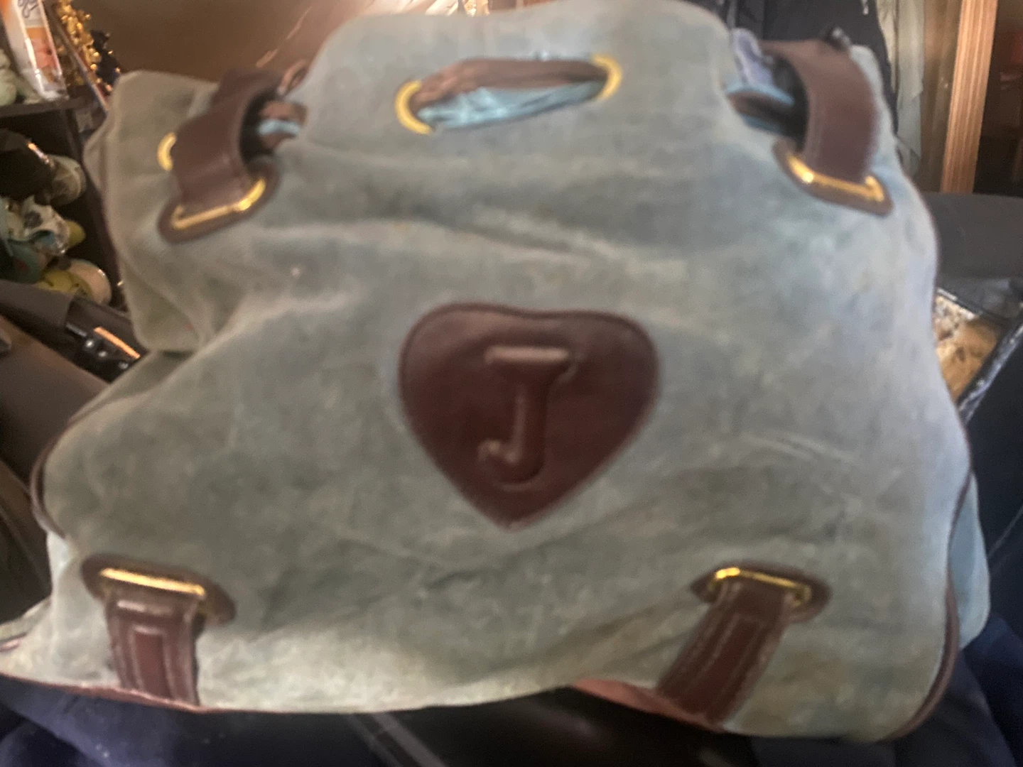 Vintage Juicy Couture Velour Drawstring Bag - photo 3