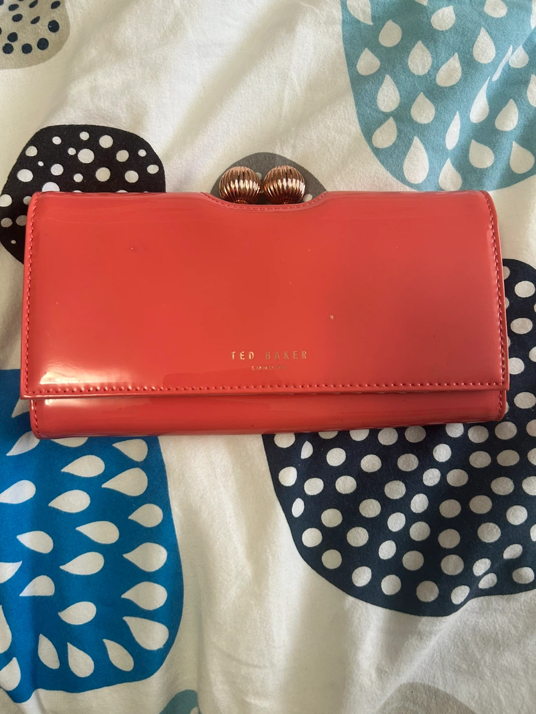 Ted Baker Pink Patent Leather Wallet