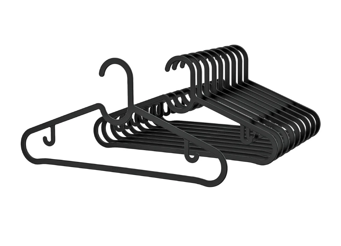IKEA SPRUTTIG Black Hangers - Pack of 60 (Bulk Savings!) - photo 2