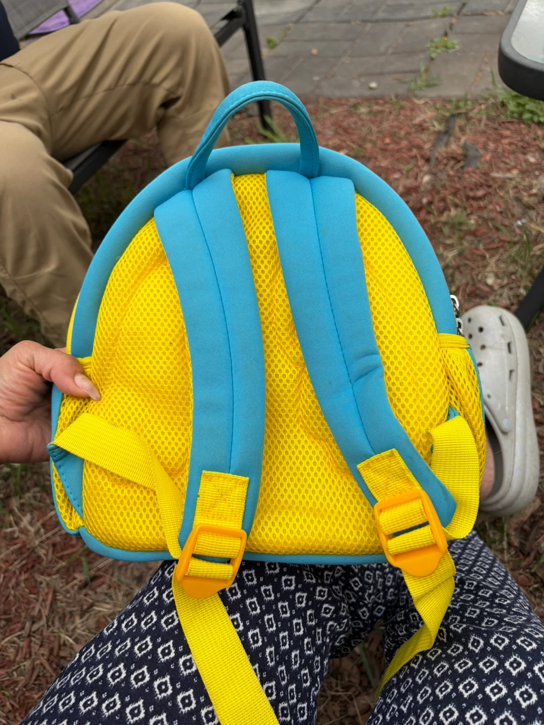 NOHOO Blue and Yellow Kids Backpack with Wings - photo 3