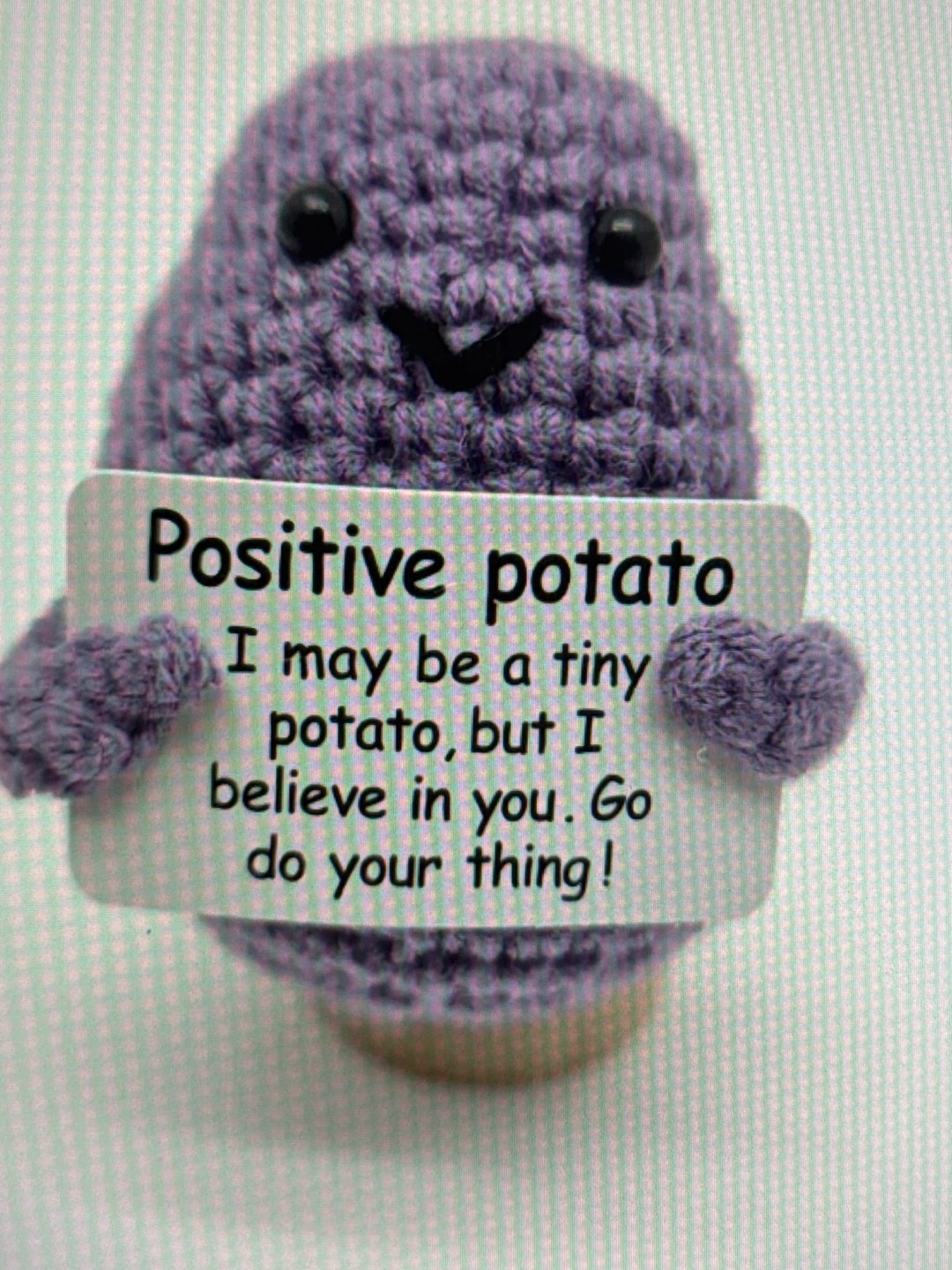 Crochet Optimistic Potato Encouragement Plush - photo 5