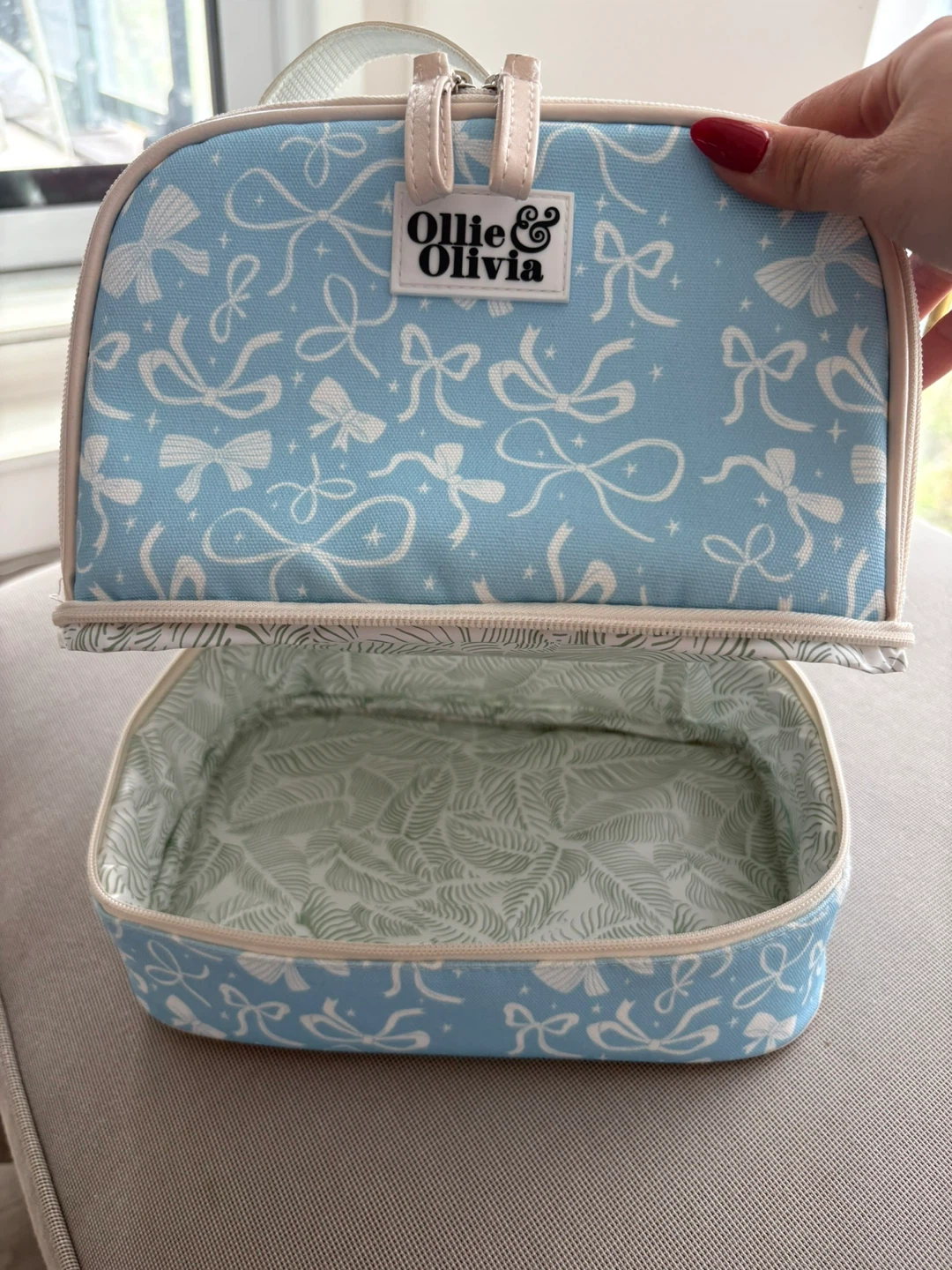 Ollie & Olivia Blue Bows Lunch Bag - photo 4