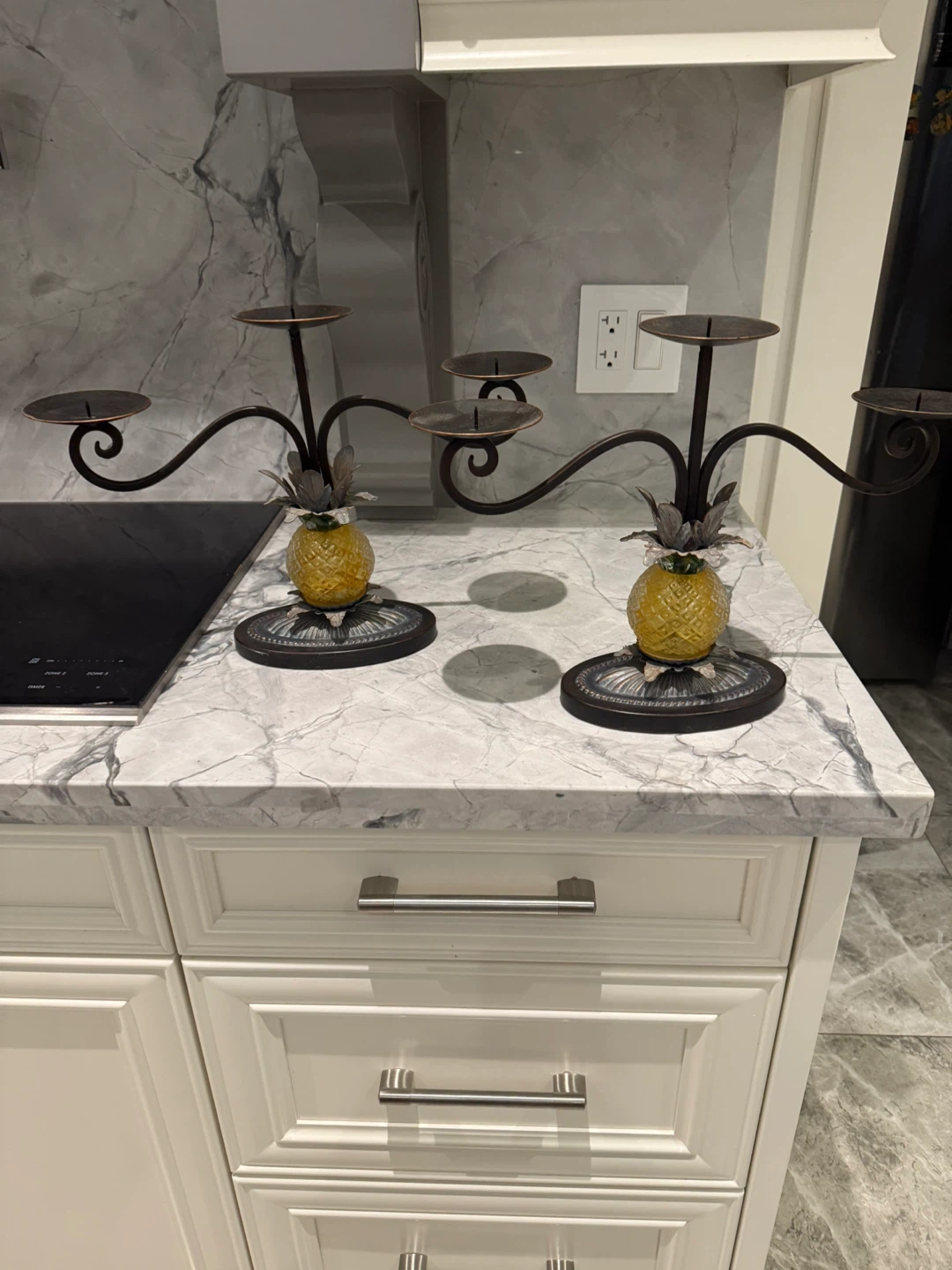 Set of 2 Pineapple Candlesticks