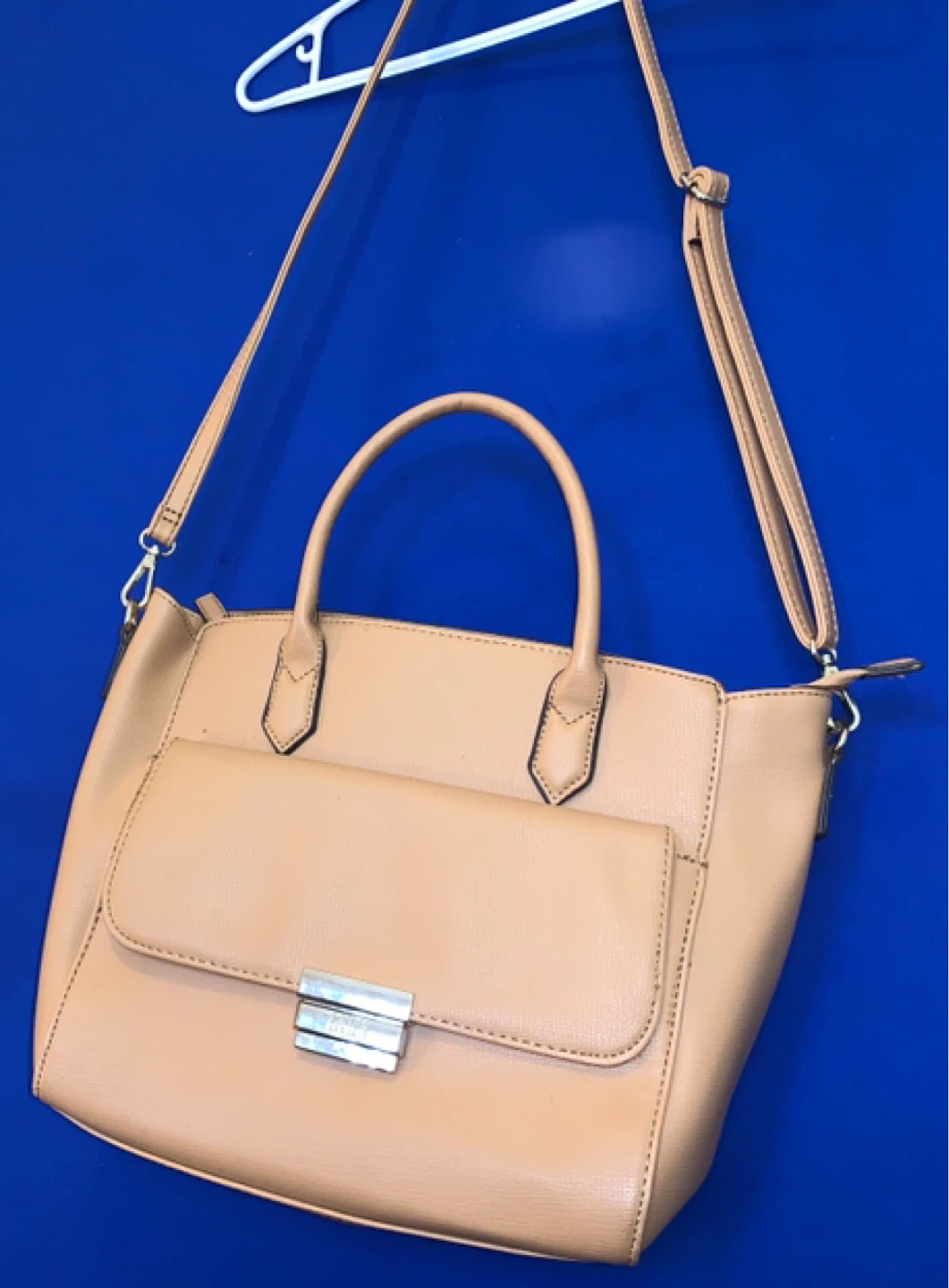 Tan Faux Leather Handbag - photo 3