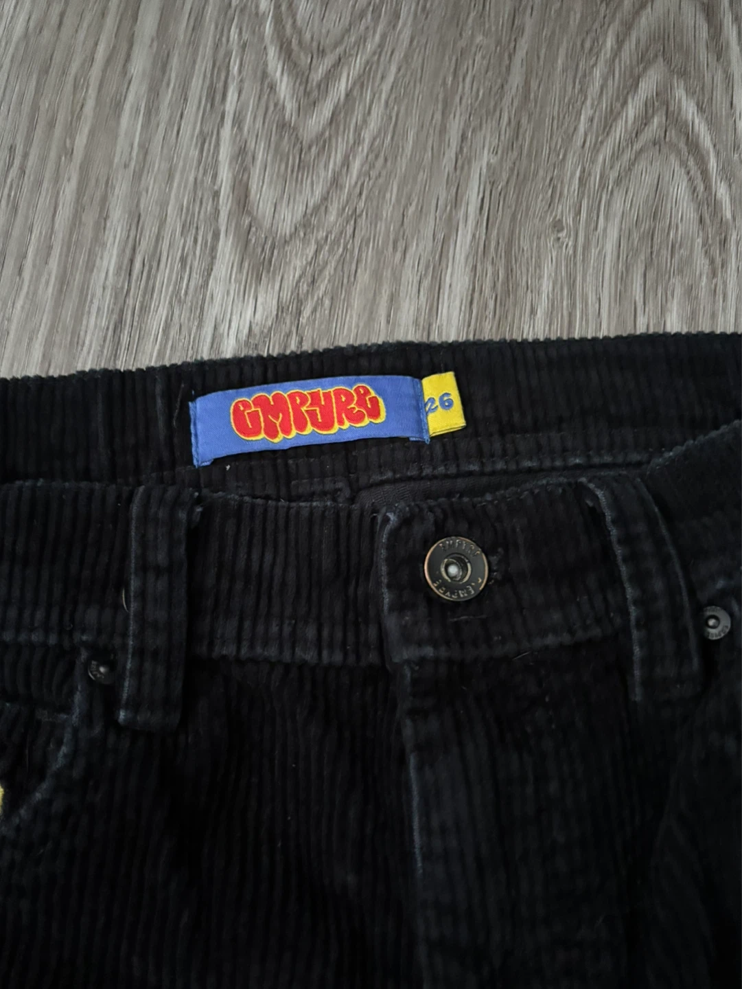 EMPYRE Black Corduroy Pants Size 26 - photo 3