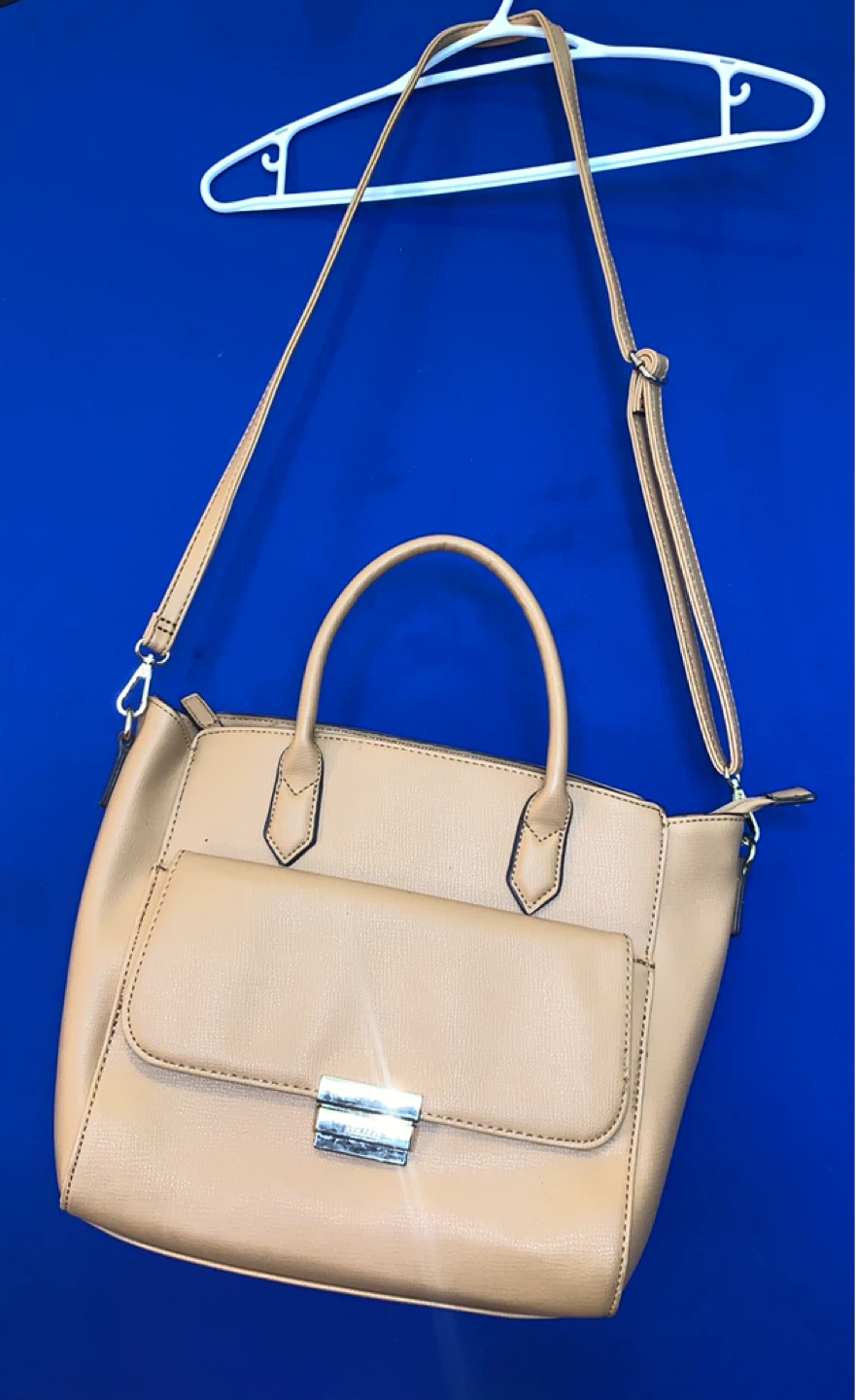 Tan Faux Leather Handbag - photo 5