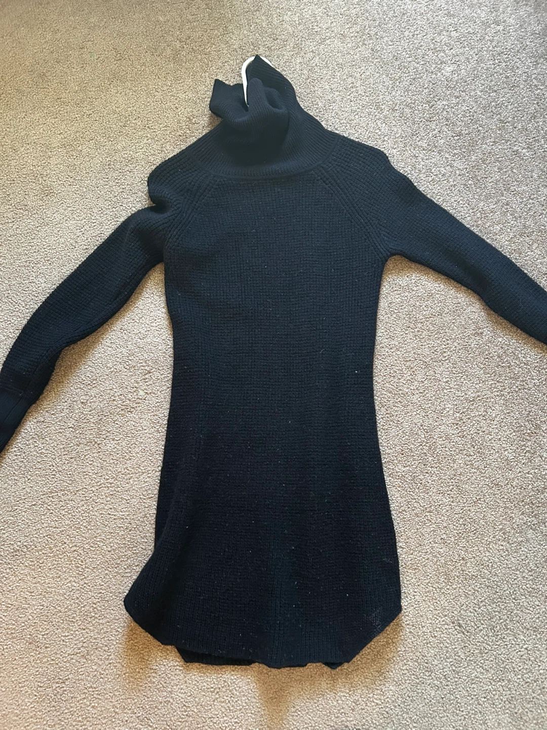 Wilfred Free Black Turtleneck Sweater Dress XS