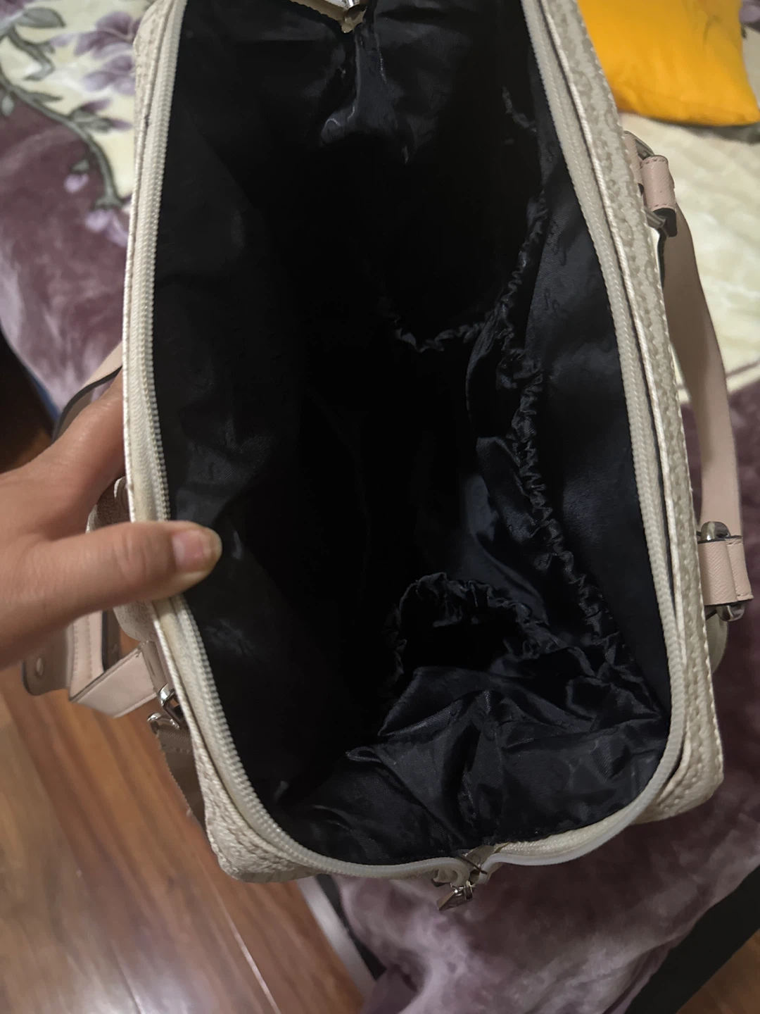 Guess Women's Beige Monogram Backpack - photo 3