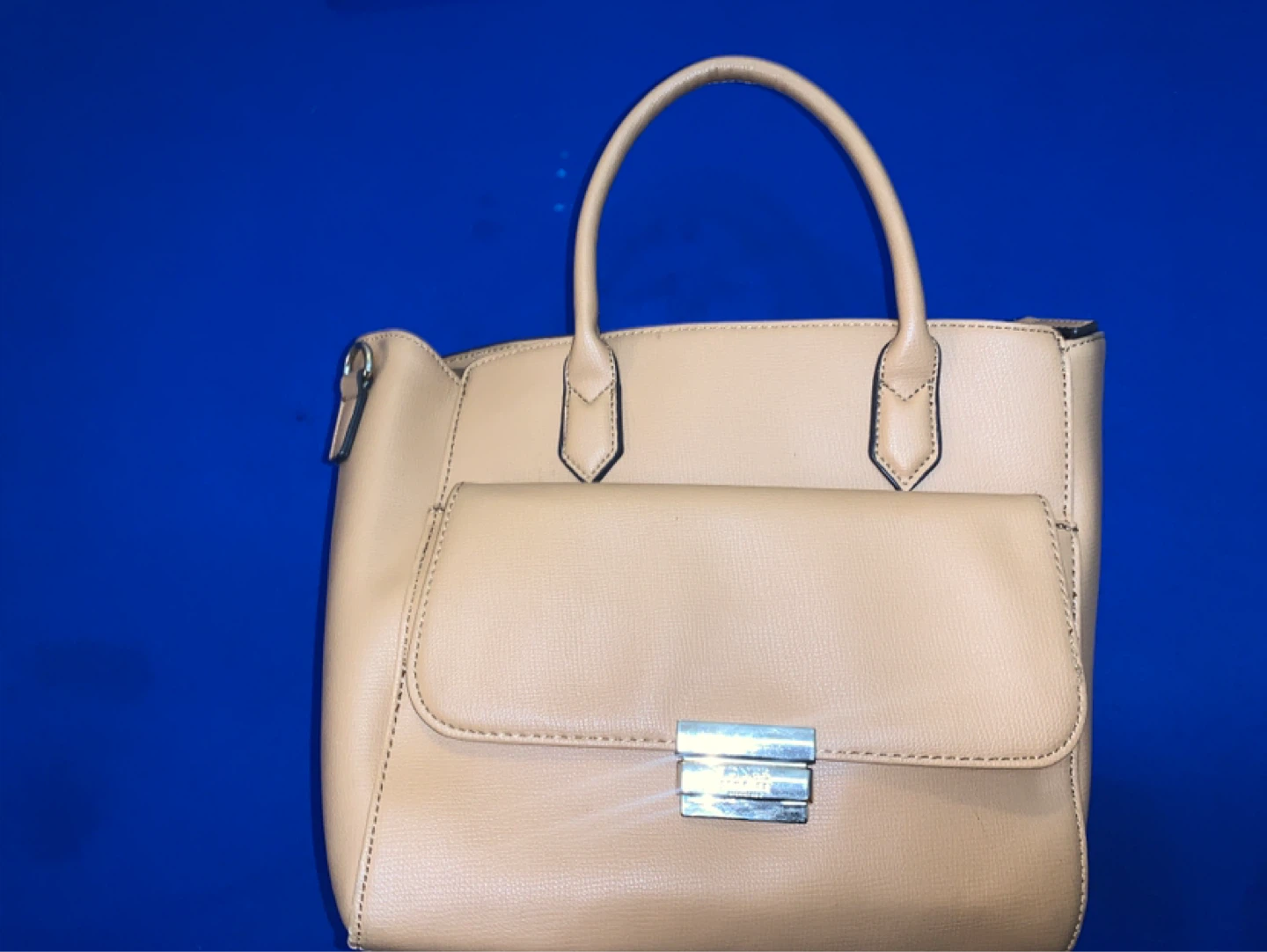 Tan Faux Leather Handbag - photo 2