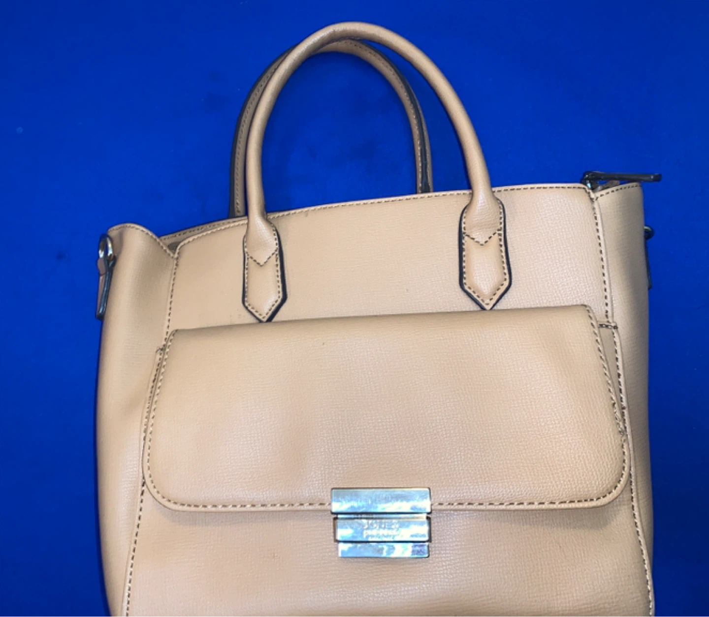 Tan Faux Leather Handbag - photo 4