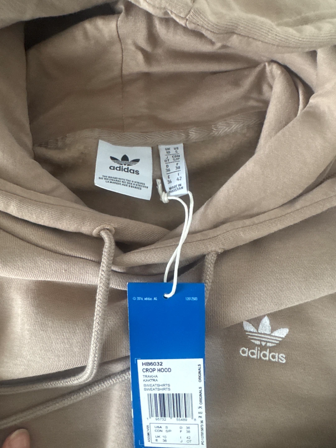 Adidas Women's Tan Crop Hoodie - photo 4