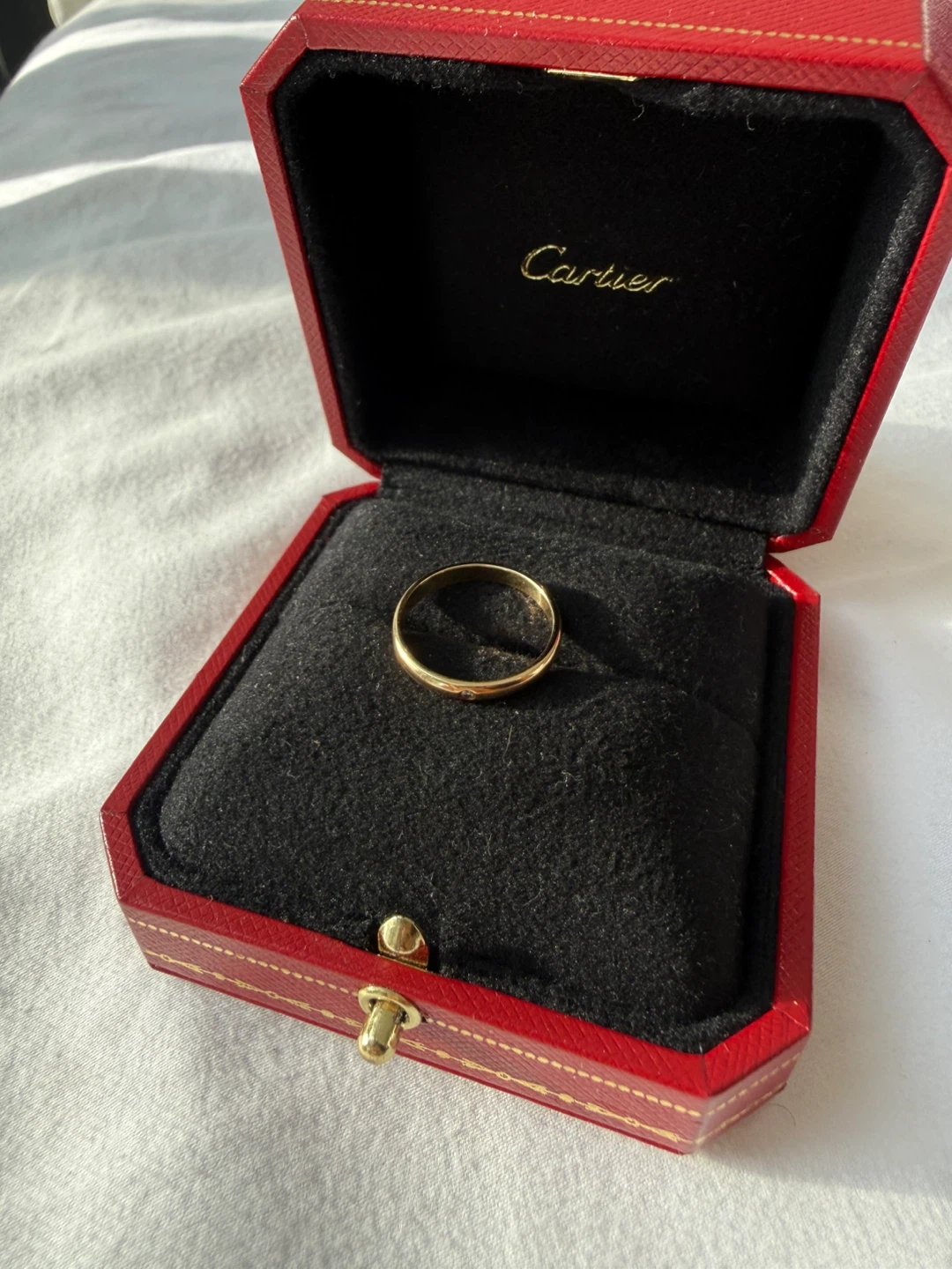 Cartier 1895 Wedding Band 2.6mm 1 Diamond