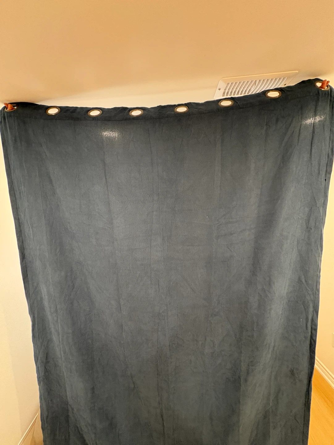 2 pcs Dark Grey Grommet Curtain Panel - photo 2