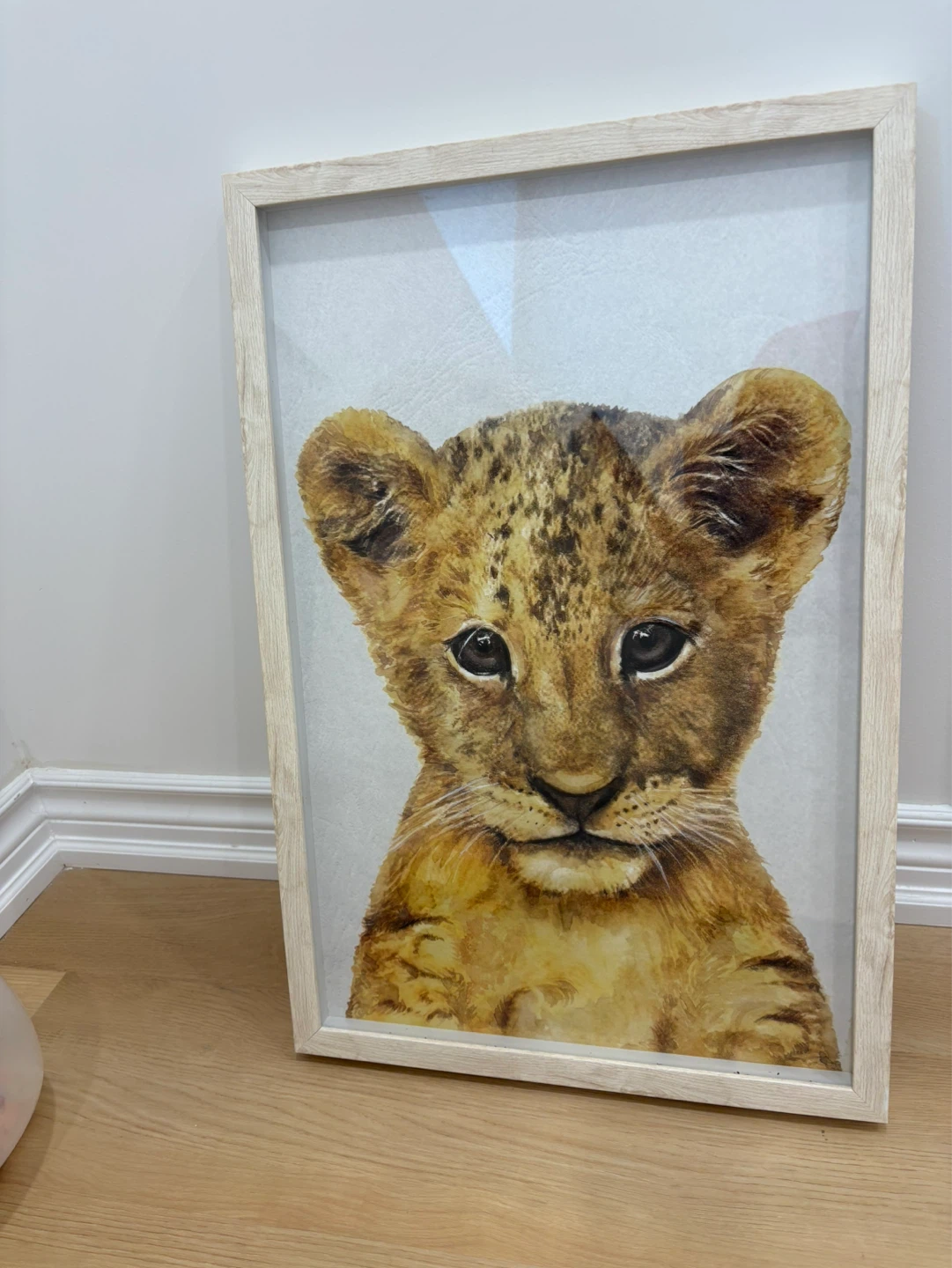 Framed Lion Cub Art Print