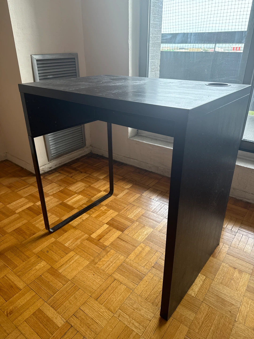 Black Bar Desk with Cup Holder- moving out sale - photo 3