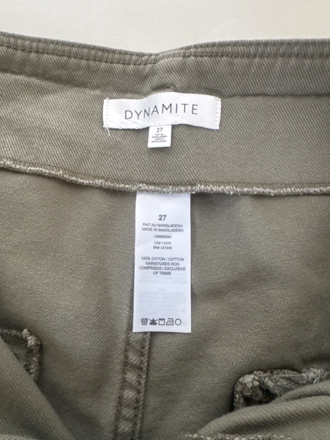 Dynamite High-Waisted Pleated Shorts - Khaki - Size 27 - photo 3