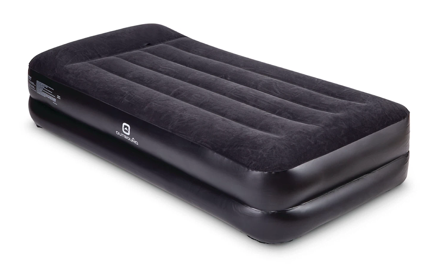 Outbound Twin Double-High Air Mattress with Built-in Pump