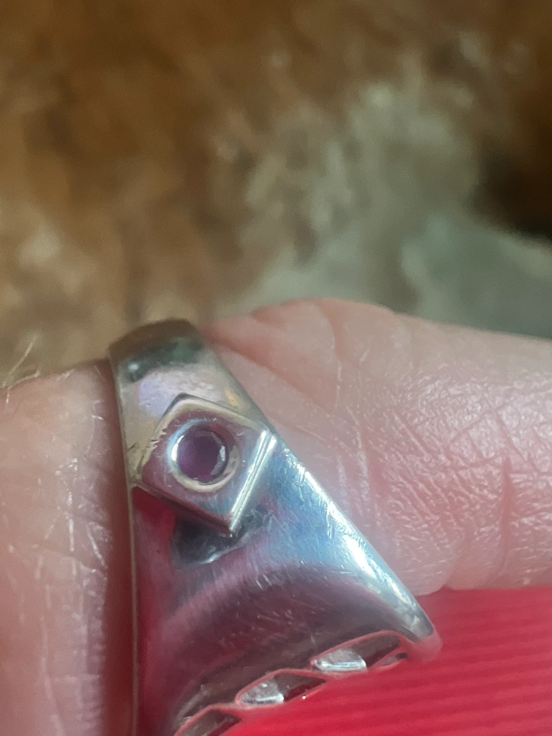 925 Silver  Ring with Ruby - photo 4