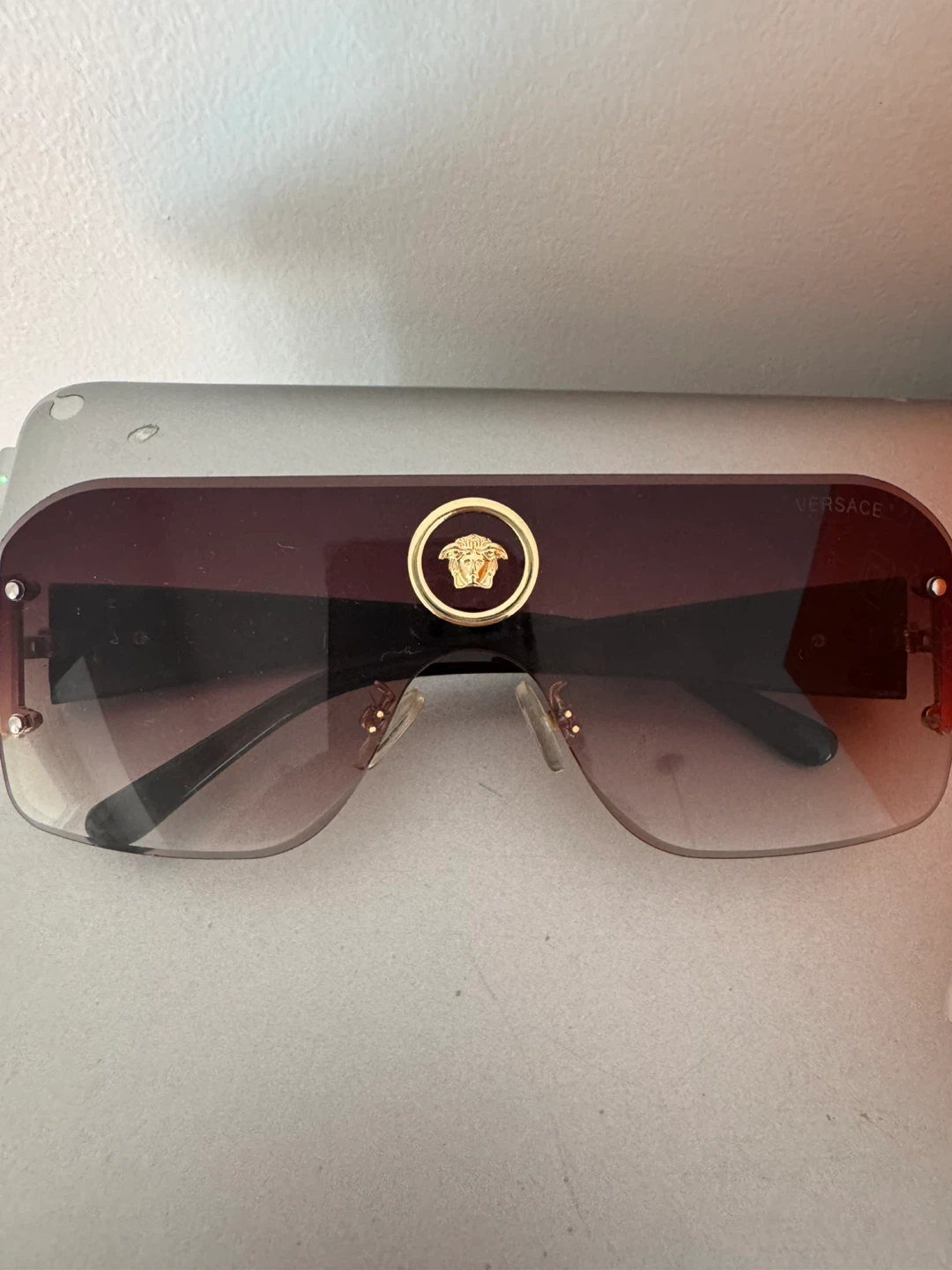 Designer-Inspired Oversized Shield Sunglasses