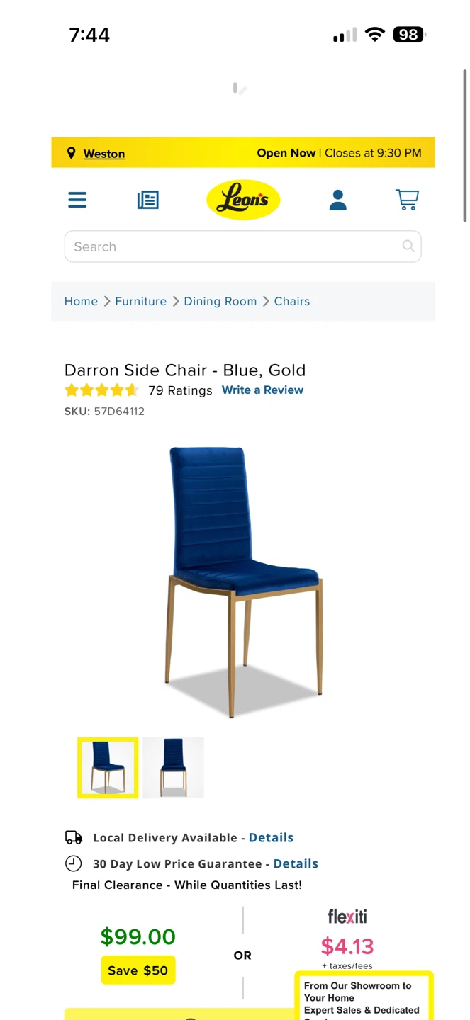 IKEA gold dinning table with 4 velvet chairs - photo 2