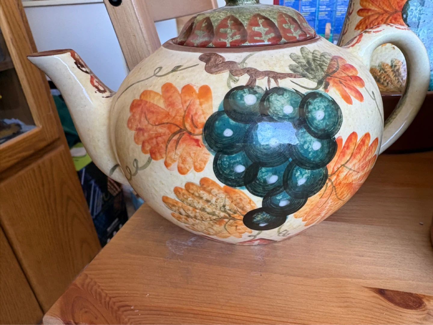 Vintage Autumn Grape Ceramic Tableware Set