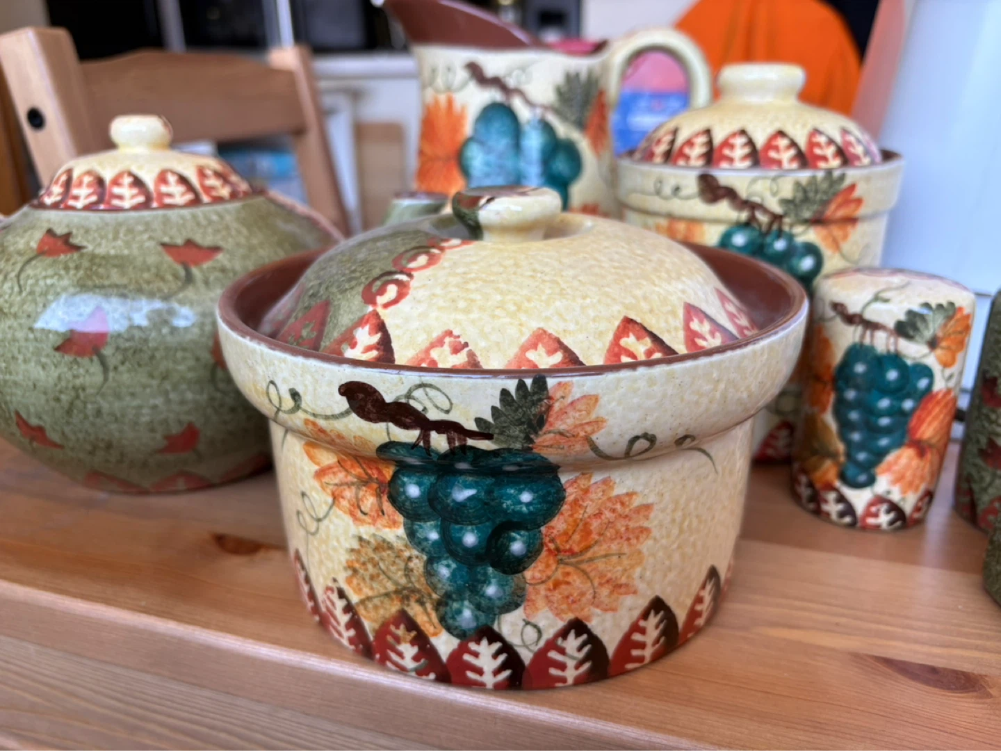 Vintage Autumn Grape Ceramic Tableware Set - photo 3