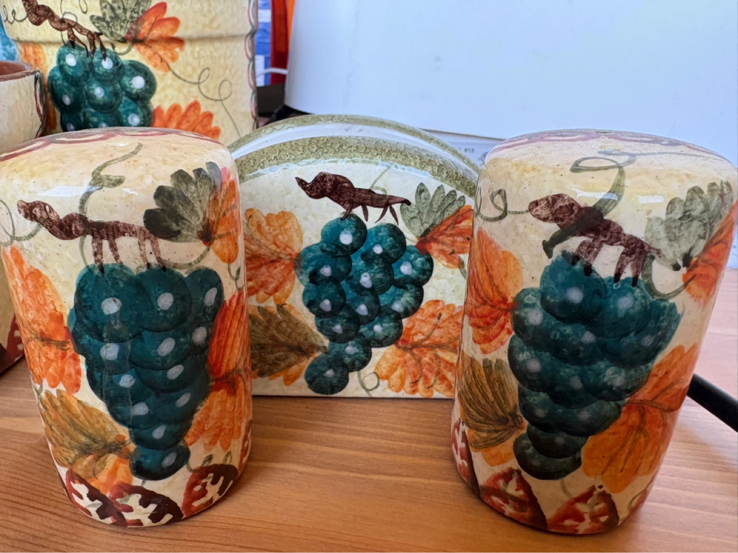 Vintage Autumn Grape Ceramic Tableware Set - photo 2