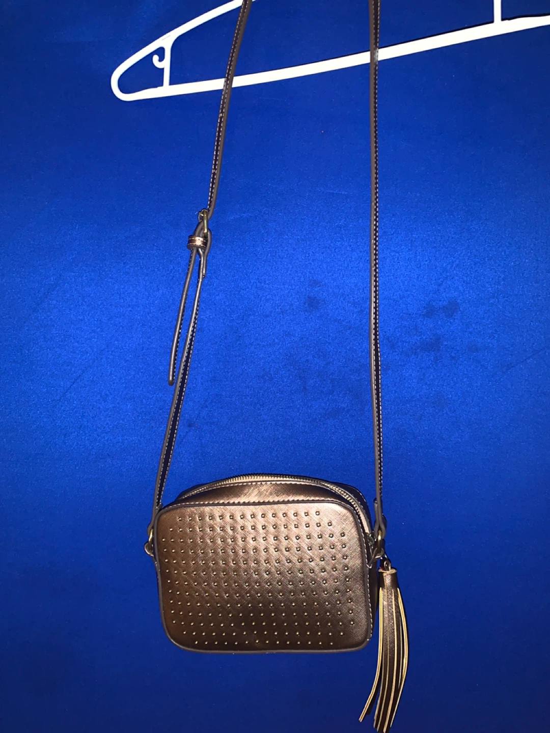 Bronze Studded Bag with Tassel - photo 3