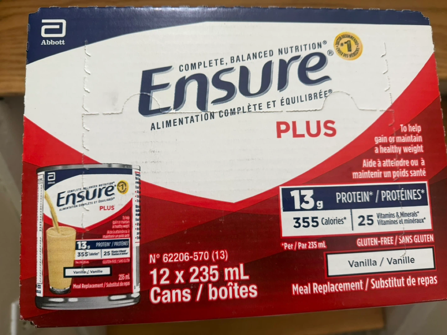 Ensure Plus Vanilla Meal Replacement Drink (12 x 235 mL) - photo 2