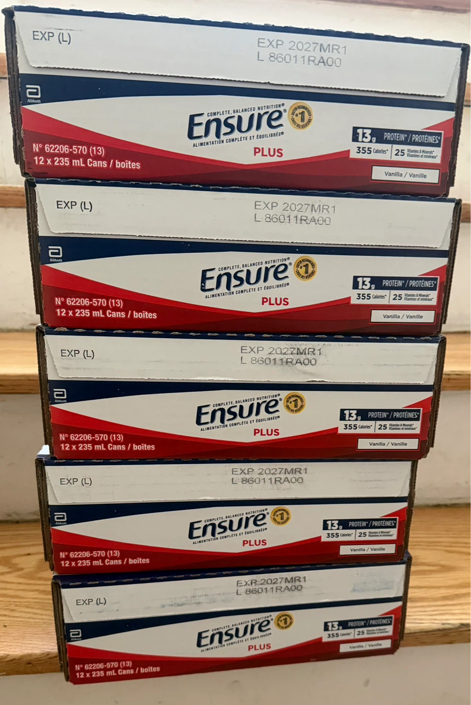 Ensure Plus Vanilla Meal Replacement Drink (12 x 235 mL)