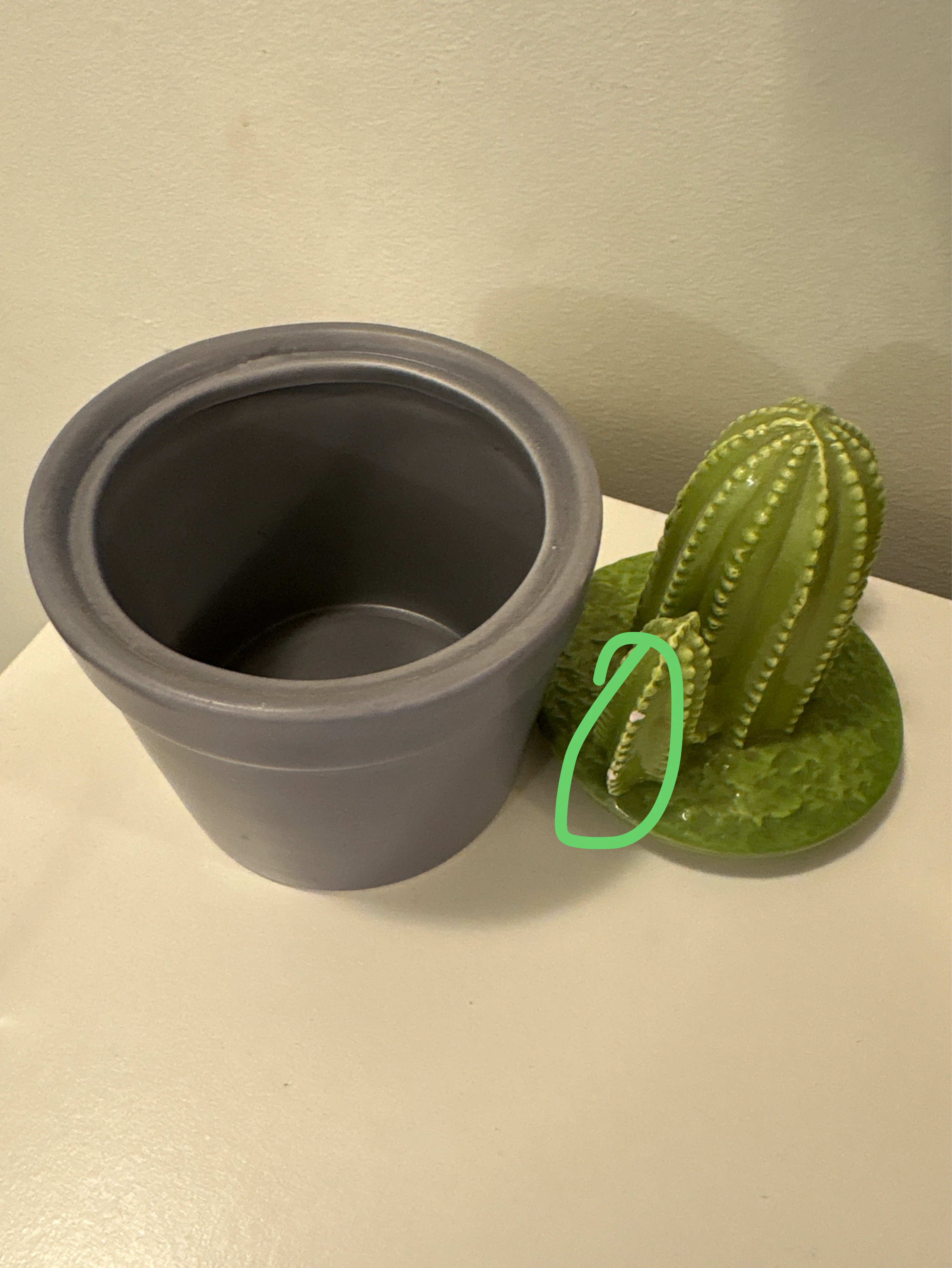 Ceramic Cactus Succulent Pot - photo 2