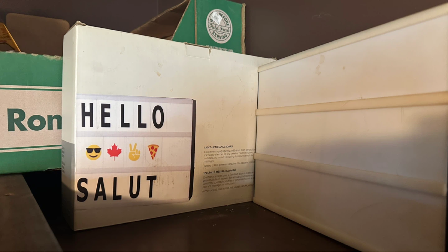 Light-Up Message Board