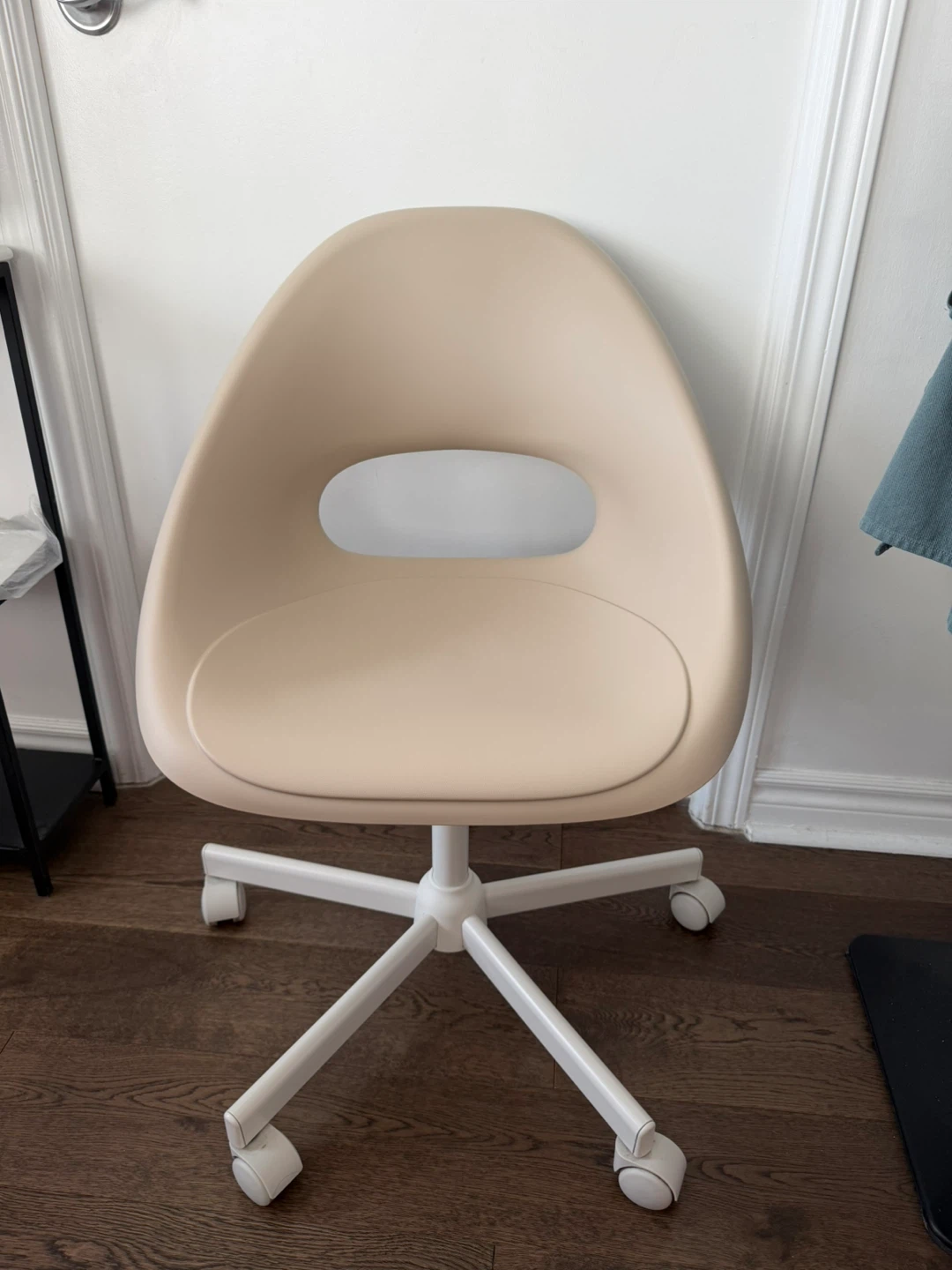 Beige Swivel Office Chair