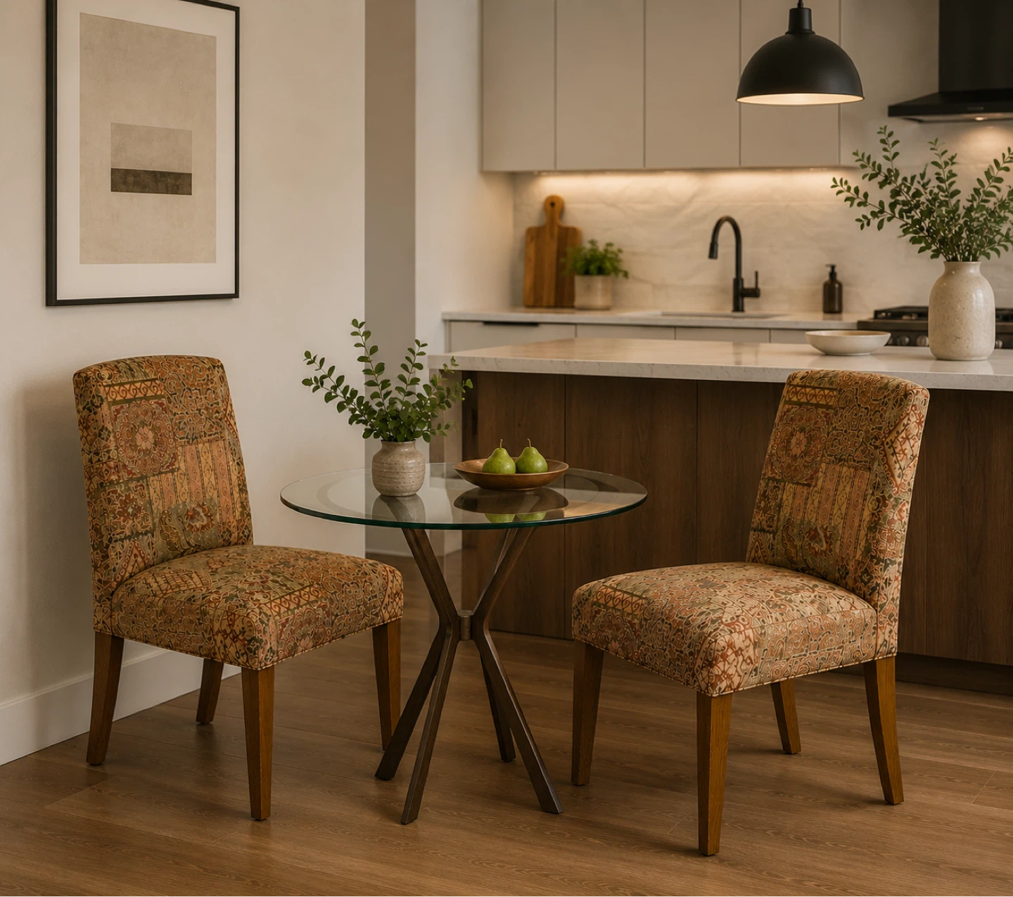 Bohemian Patchwork Dining Chairs - Set of 2