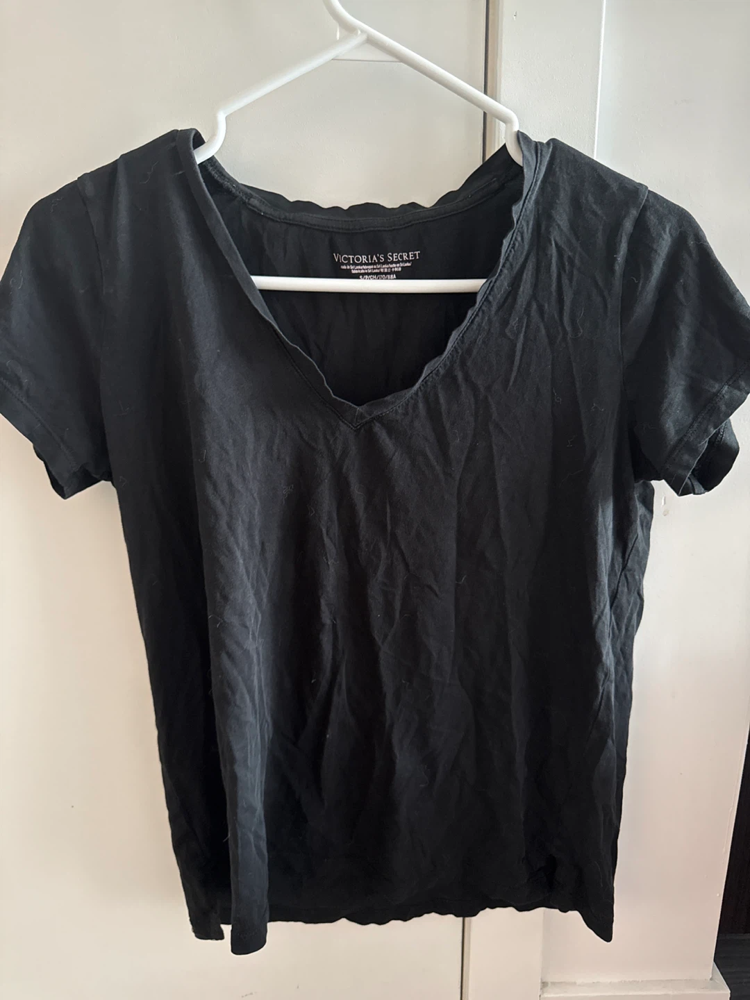 Victoria's Secret Black V-Neck T-Shirt