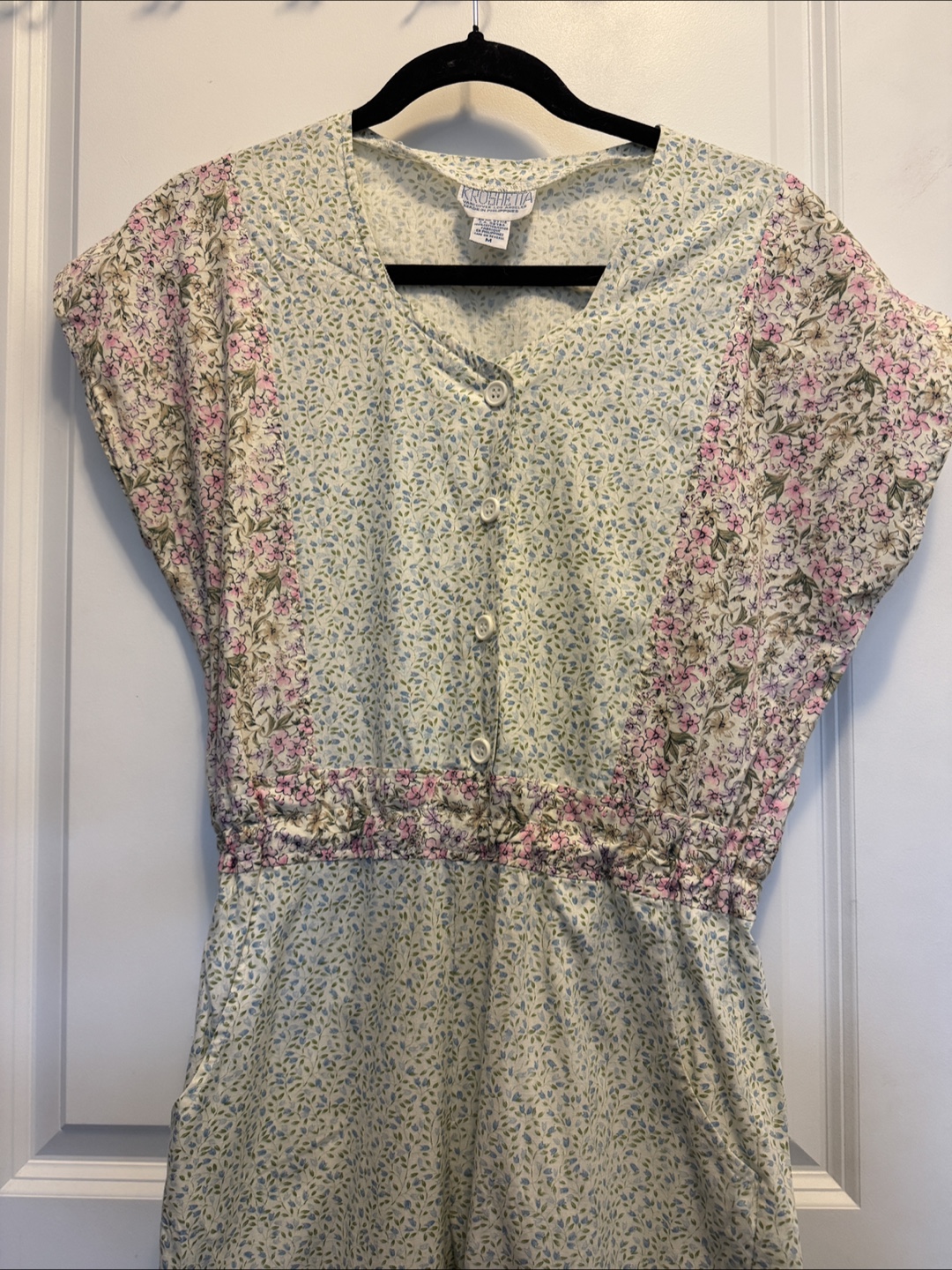 Cotton Floral Jumpsuit Size Medium