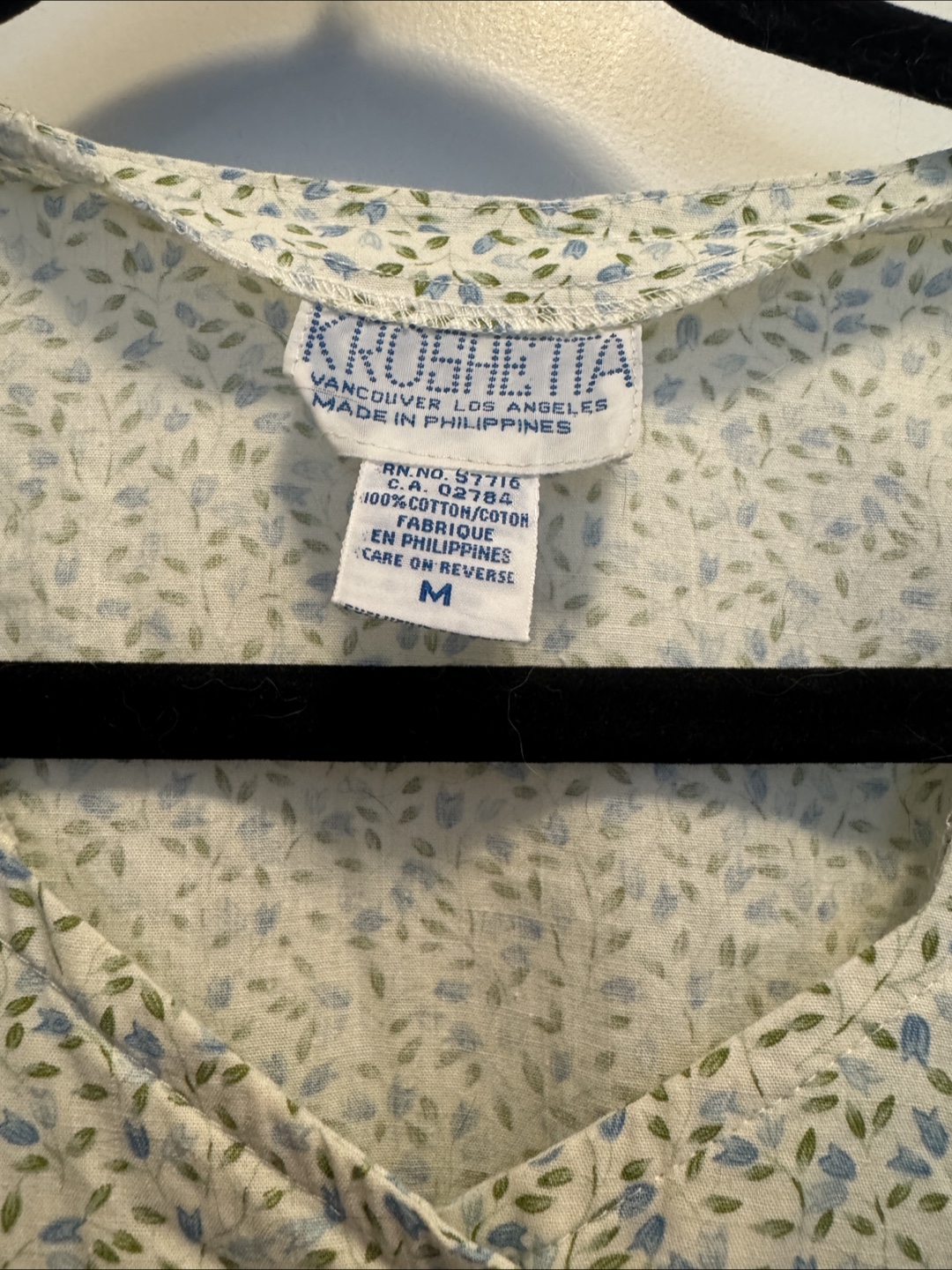 Cotton Floral Jumpsuit Size Medium - photo 3