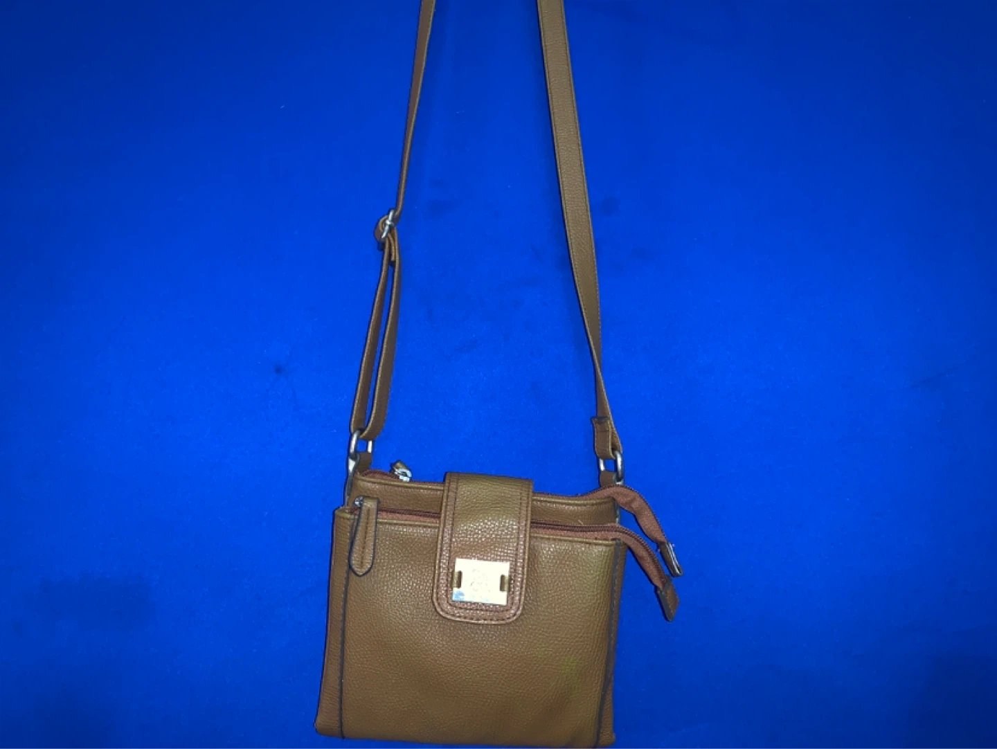 Brown Faux Leather Crossbody Bag - photo 3