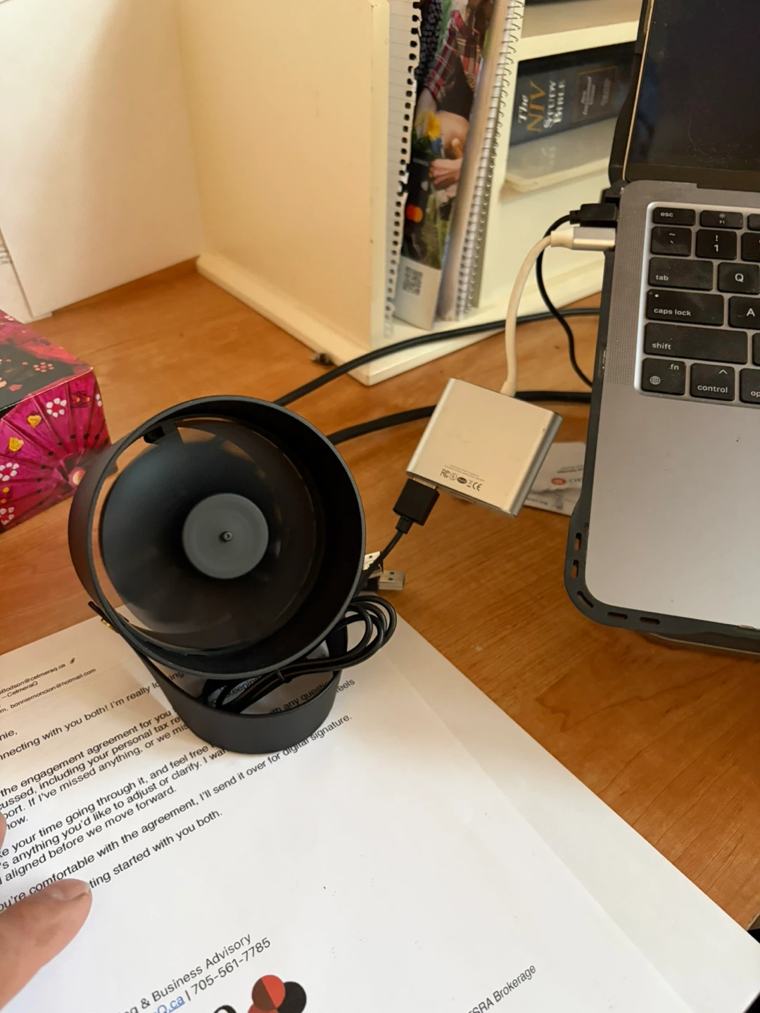 Black USB Desk Fan - photo 3
