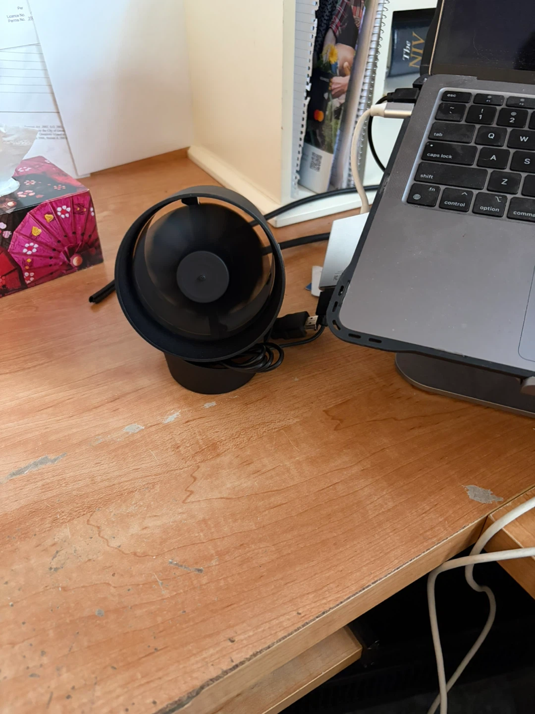 Black USB Desk Fan - photo 2