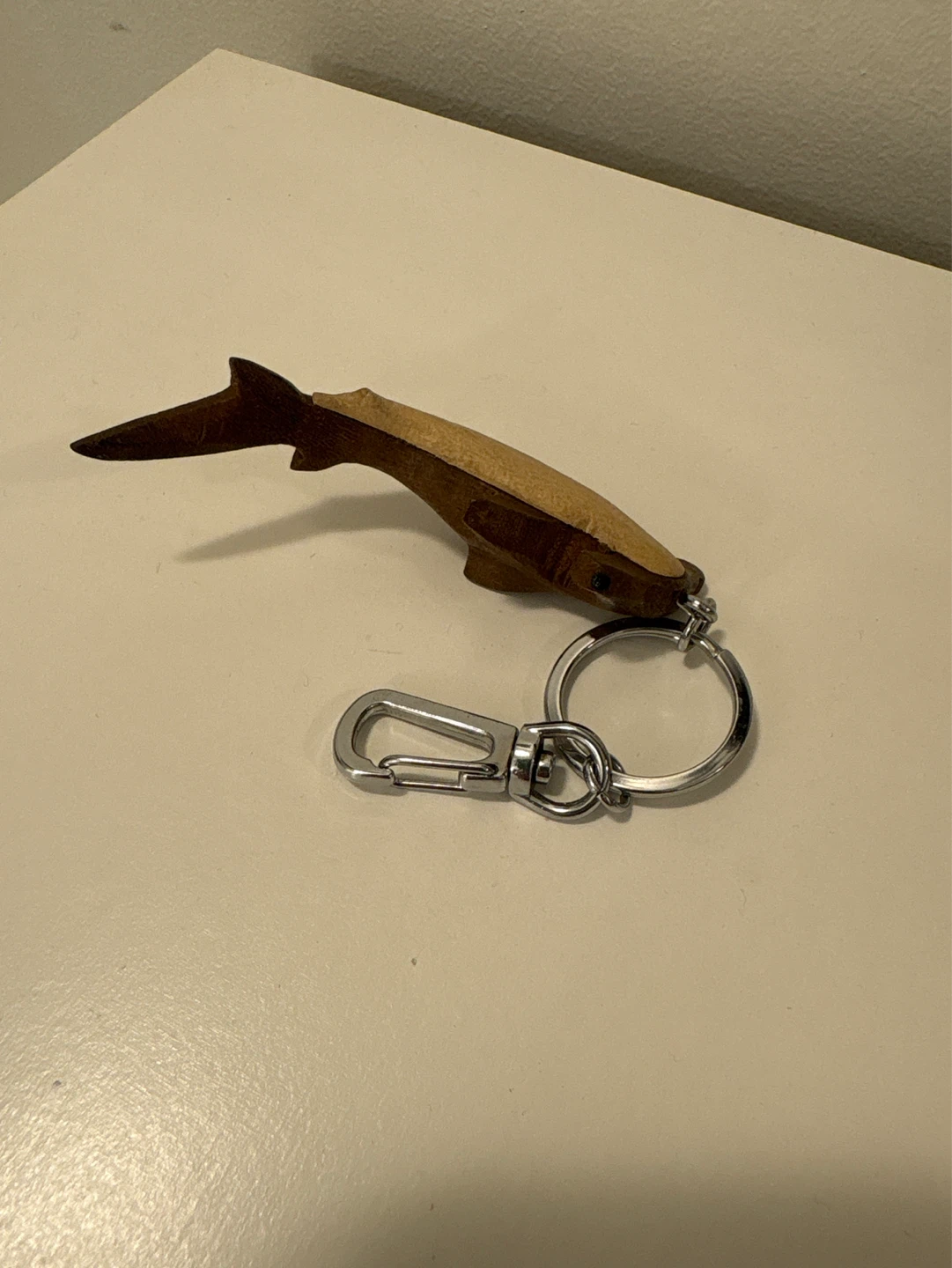 Wooden Shark Keychain - photo 2