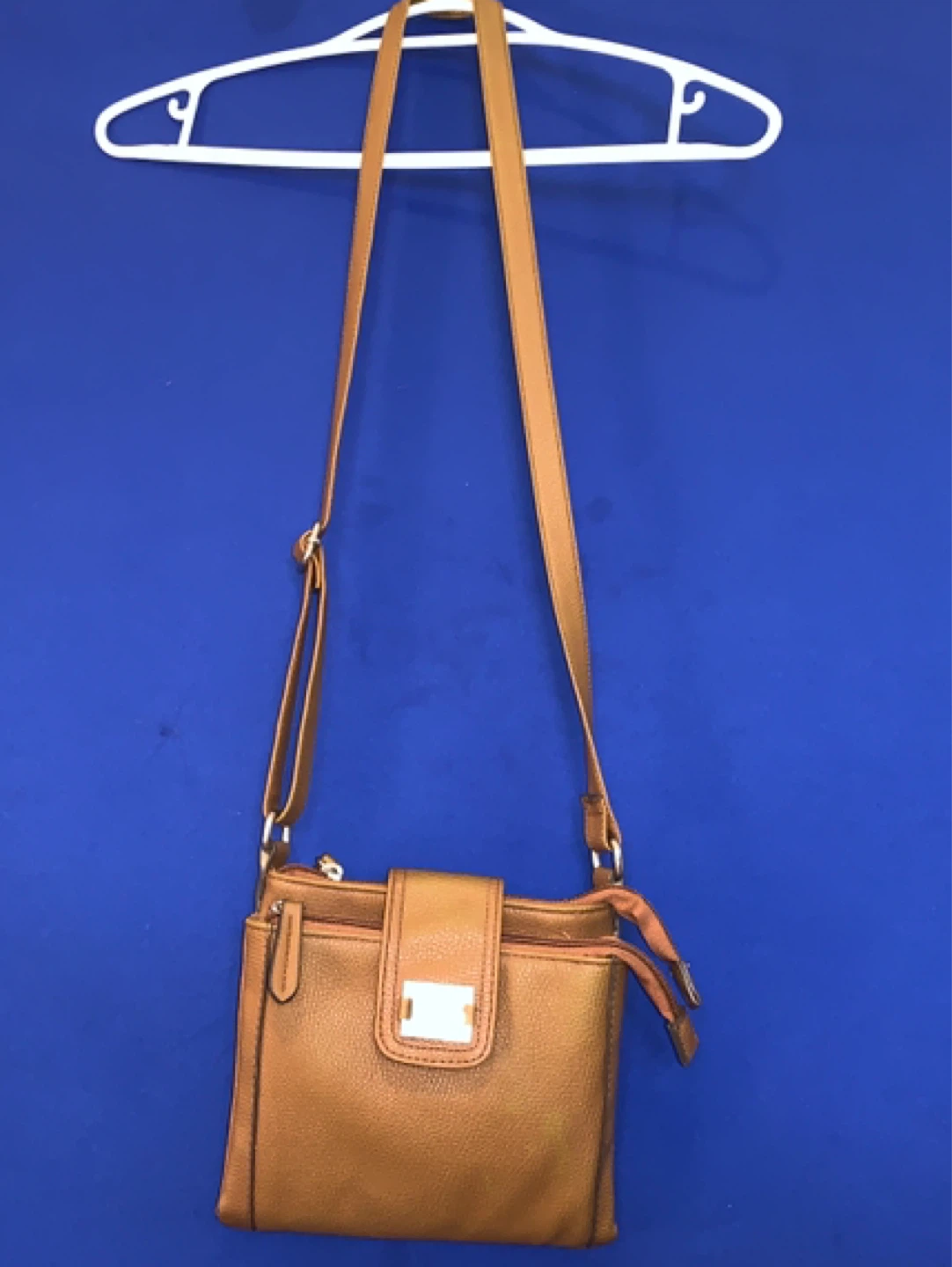 Brown Faux Leather Crossbody Bag - photo 2