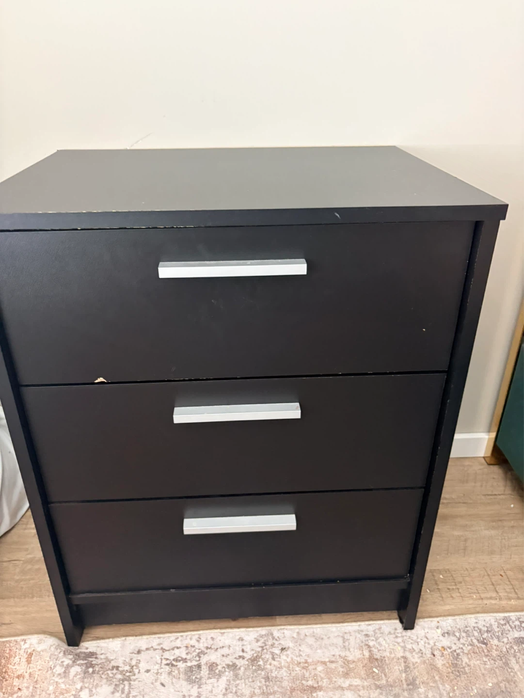 Two black night stand