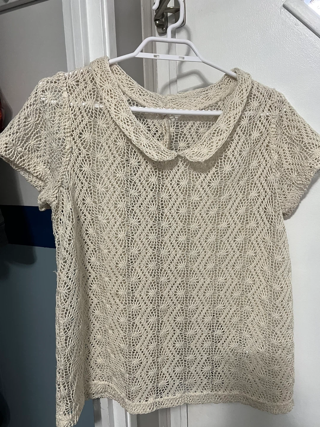 Women's Crochet Knit Top