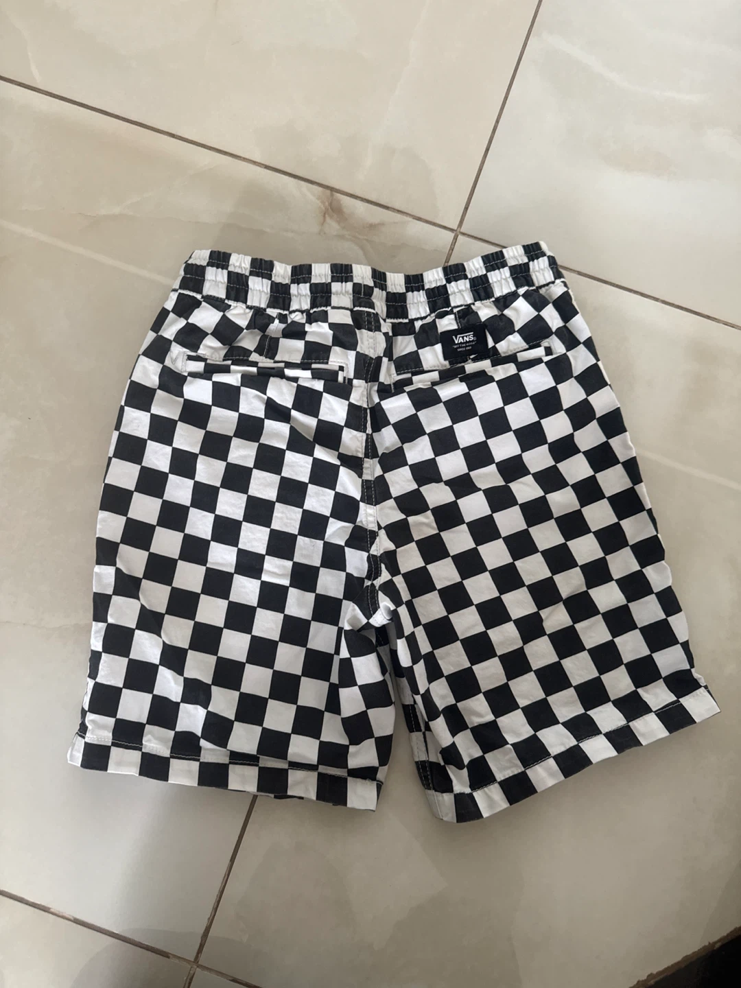 Vans Checkerboard Elastic Waist Shorts - photo 2