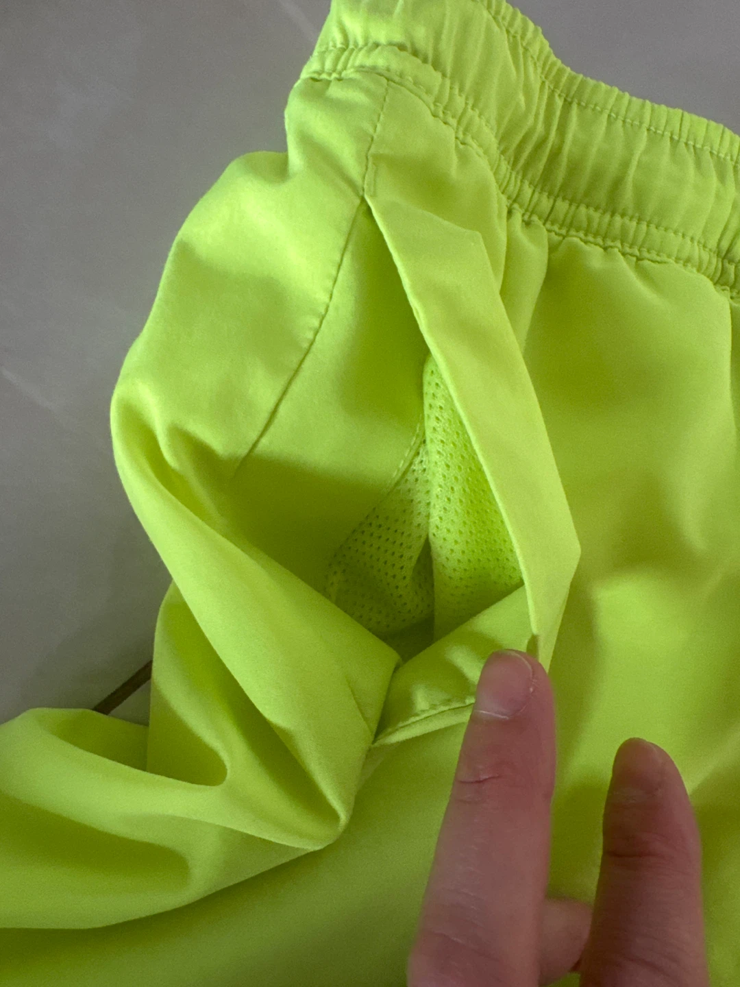 GapFit Shorts and Nike Hat Bundle - Neon Yellow - Size L (10) - photo 4